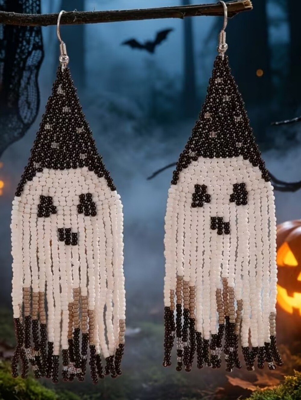 Ghost Beaded Earrings